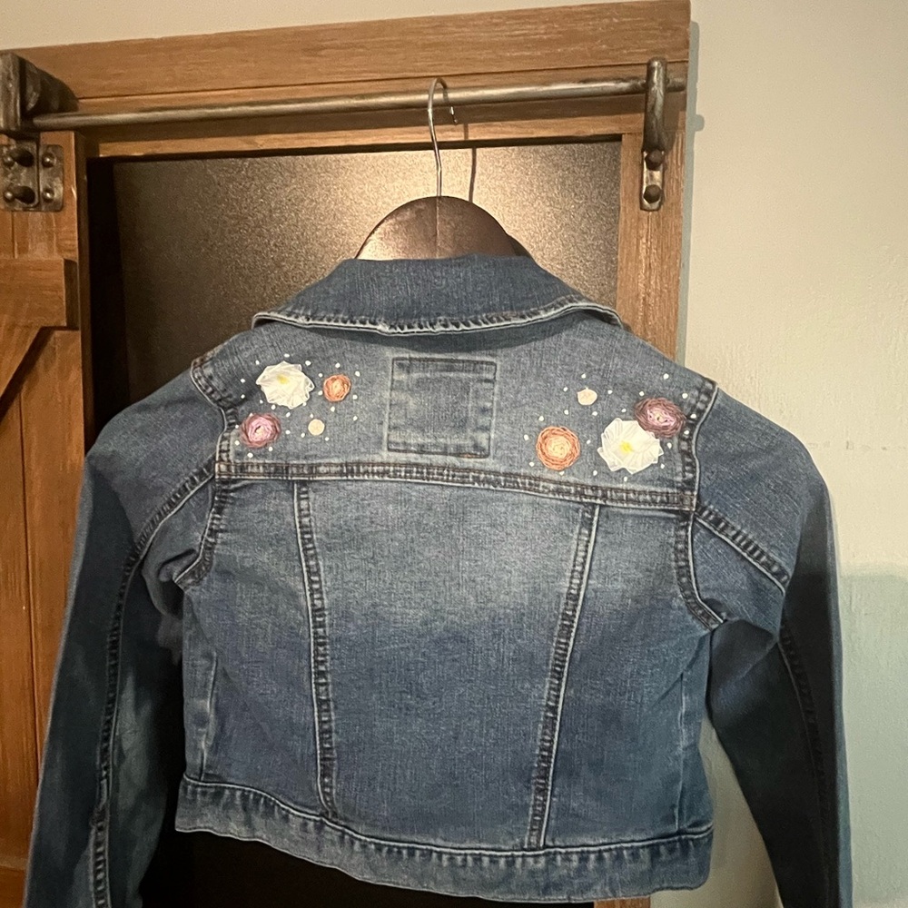 Custom Embroidered Girls Jean Jacket
